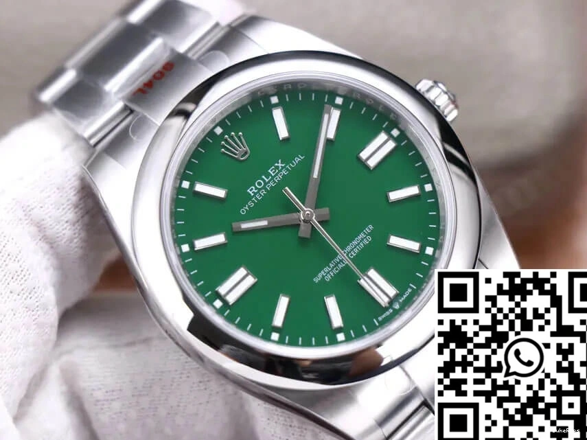 Oyster Rolex EW 41MM Green Dial Factory Perpetual M124300-0005 0123